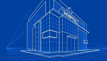 Planos de construcción de un hospital